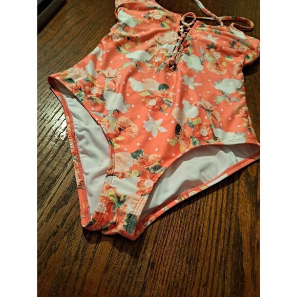 Medium Laundry by Design Shelli Segal Open Back One Piece Swimsuit Bathing Suit - Picture 3 of 6